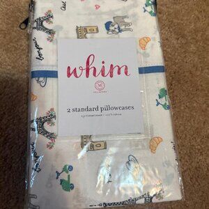 WHIM STANDARD PILLOW CASES "PARIS" THEME